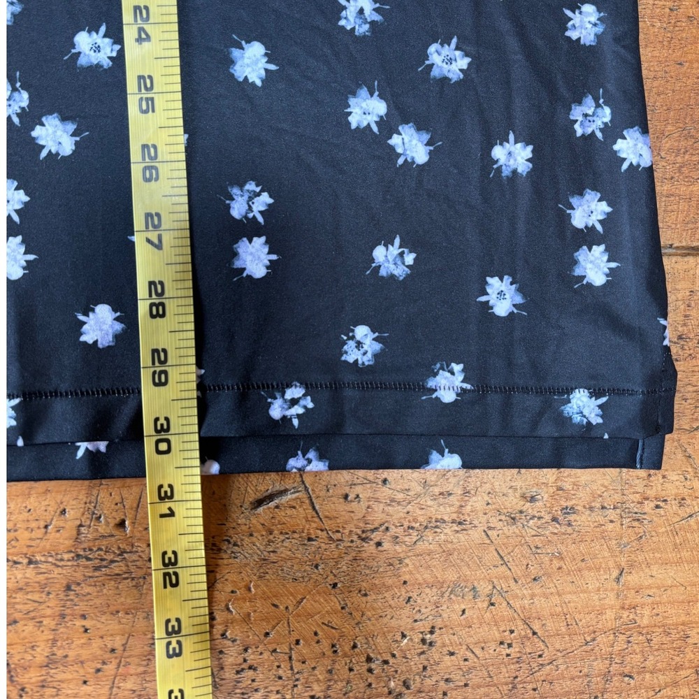 G/FORE Mens Performance Golf Short Sleeve Black Floral Print Polo Shirt Logo XXL - Picture 9 of 10